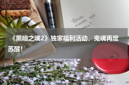  《黑暗之魂2》独家福利活动，鬼魂再度苏醒！