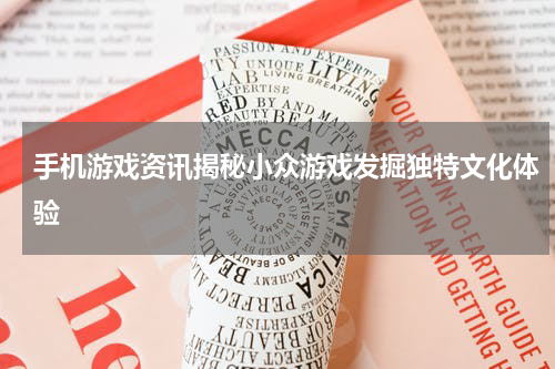 手机游戏资讯揭秘小众游戏发掘独特文化体验
