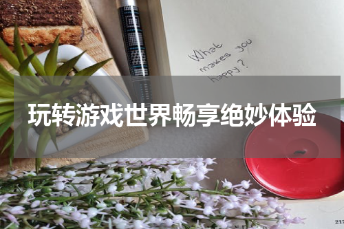 玩转游戏世界畅享绝妙体验