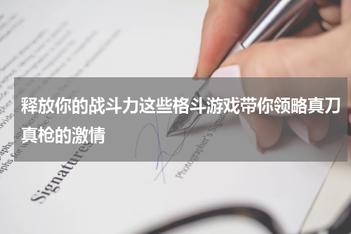 释放你的战斗力这些格斗游戏带你领略真刀真枪的激情