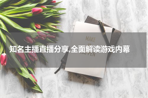  知名主播直播分享,全面解读游戏内幕