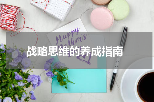 战略思维的养成指南