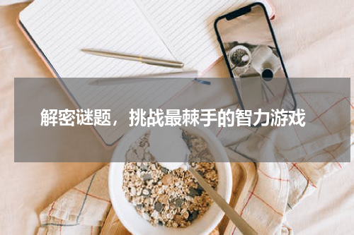  解密谜题，挑战最棘手的智力游戏