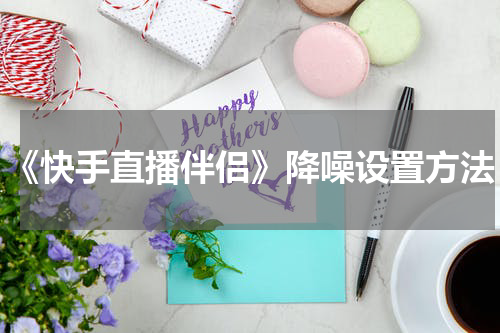 《快手直播伴侣》降噪设置方法