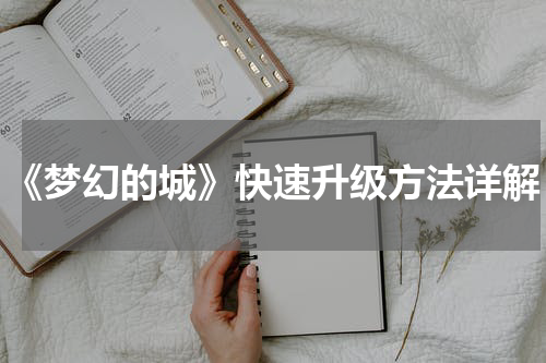 《梦幻的城》快速升级方法详解