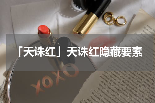 「天诛红」天诛红隐藏要素