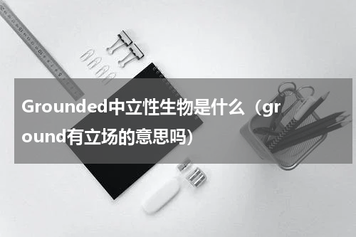 Grounded中立性生物是什么（ground有立场的意思吗）