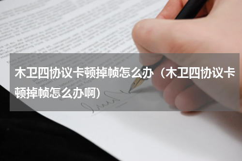 木卫四协议卡顿掉帧怎么办（木卫四协议卡顿掉帧怎么办啊）