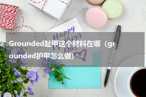 Grounded趾甲这个材料在哪（grounded护甲怎么做）