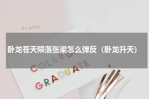 卧龙苍天陨落张梁怎么弹反（卧龙升天）