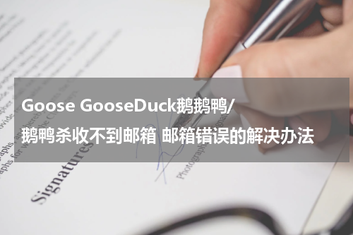 Goose GooseDuck鹅鹅鸭/鹅鸭杀收不到邮箱 邮箱错误的解决办法