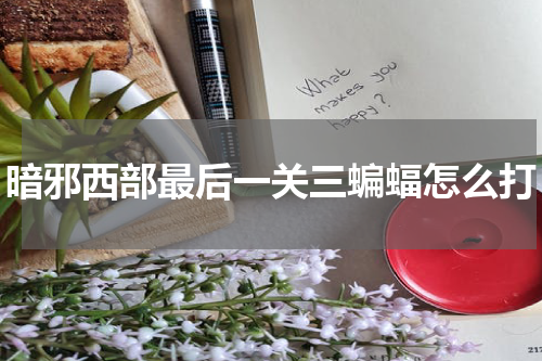 暗邪西部最后一关三蝙蝠怎么打