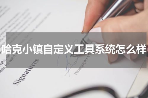 哈克小镇自定义工具系统怎么样